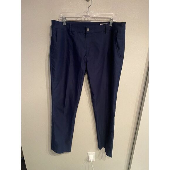 Mizzen Main Performance Chino Mens Pants Navy Blue Size 36x32 - Picture 1 of 11